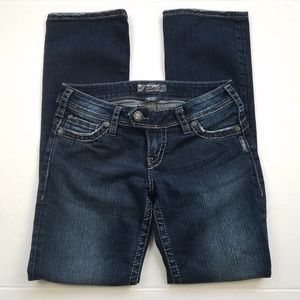 Silver Jeans Distressed Tuesday 16.5 Slim Boot